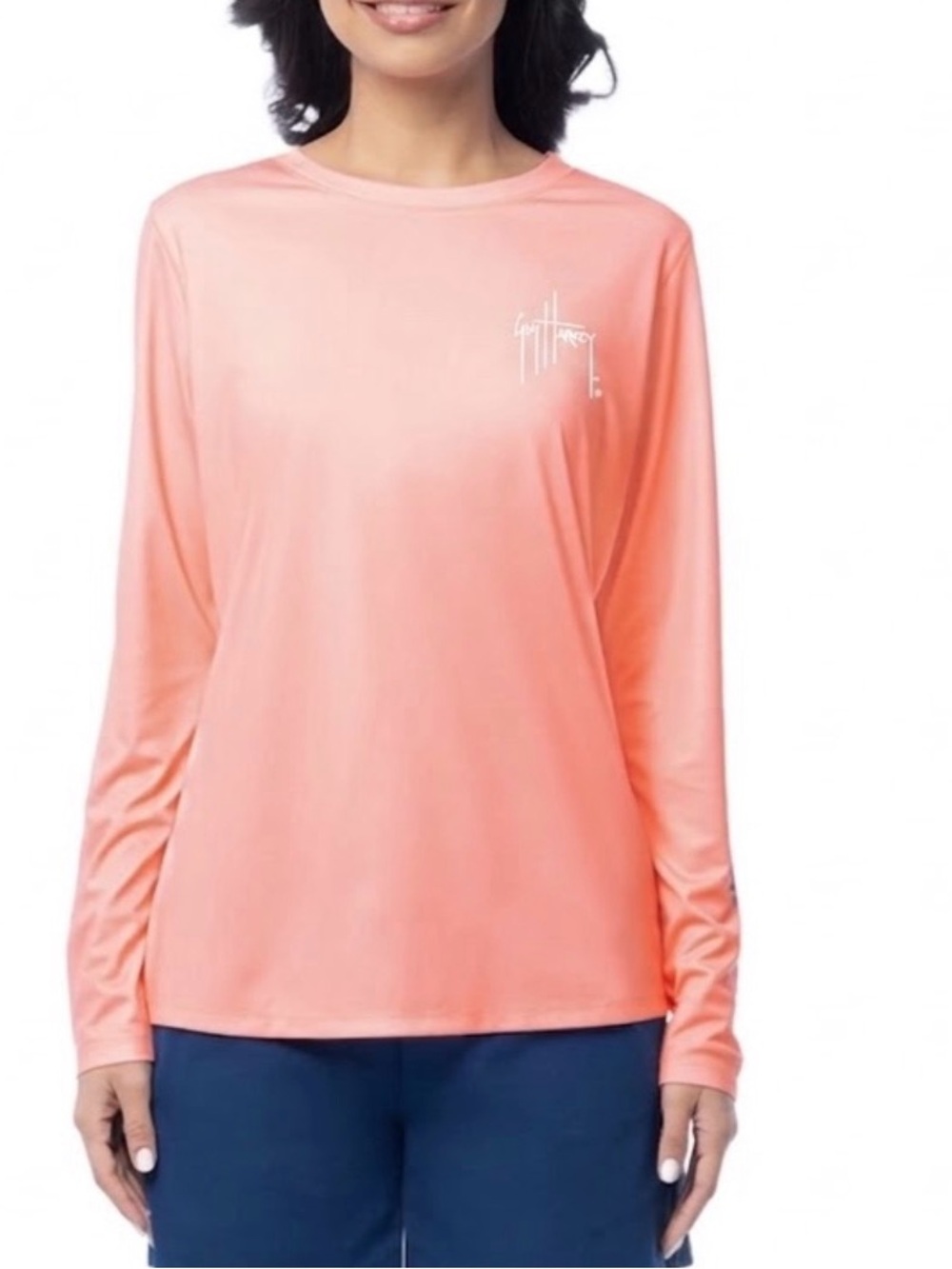 Guy Harvey Women’s Performance Long Sleeve Marlin Fishing Beach Shirt Top Size L